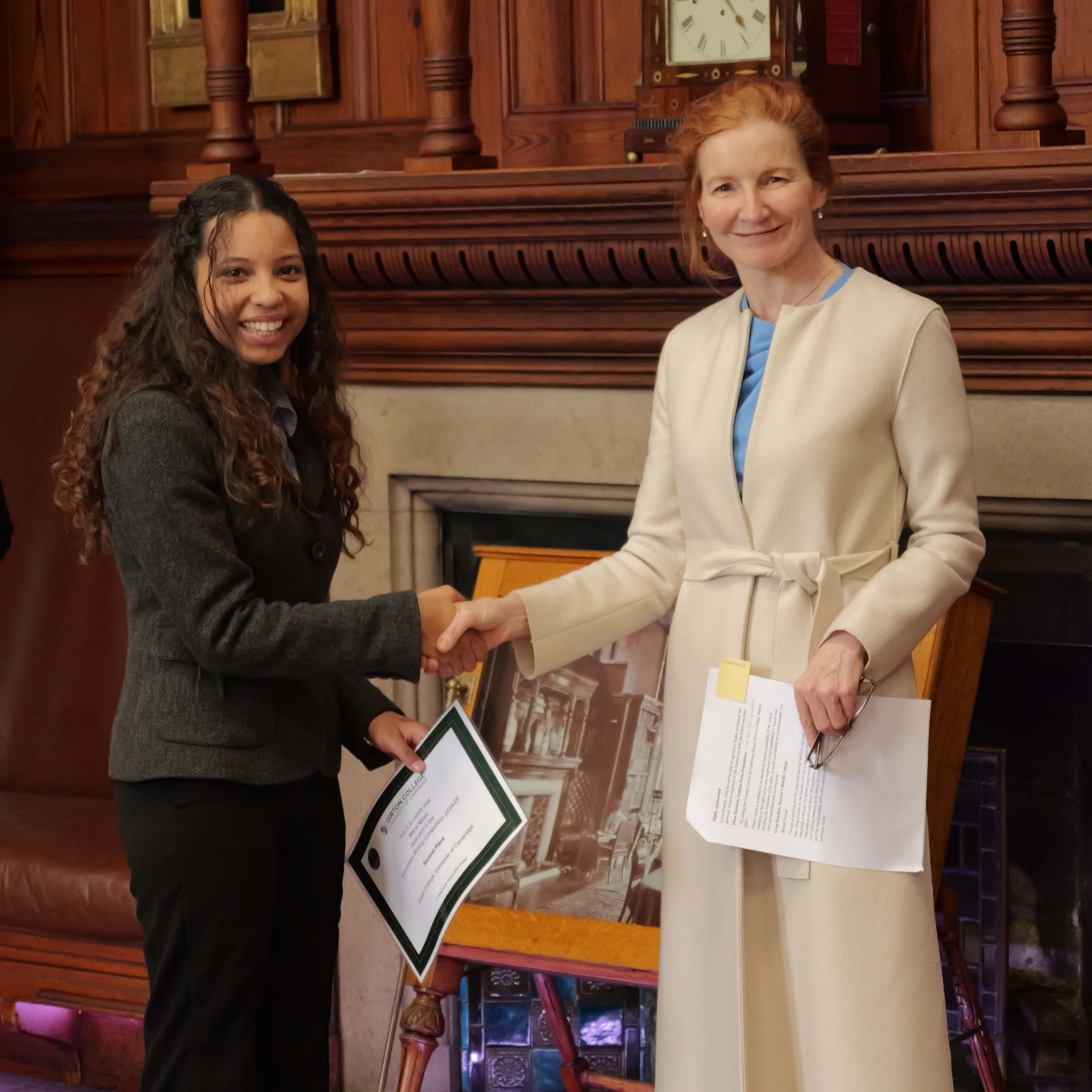 Kiara Maria Njoya with Dr Elisabeth Kendall