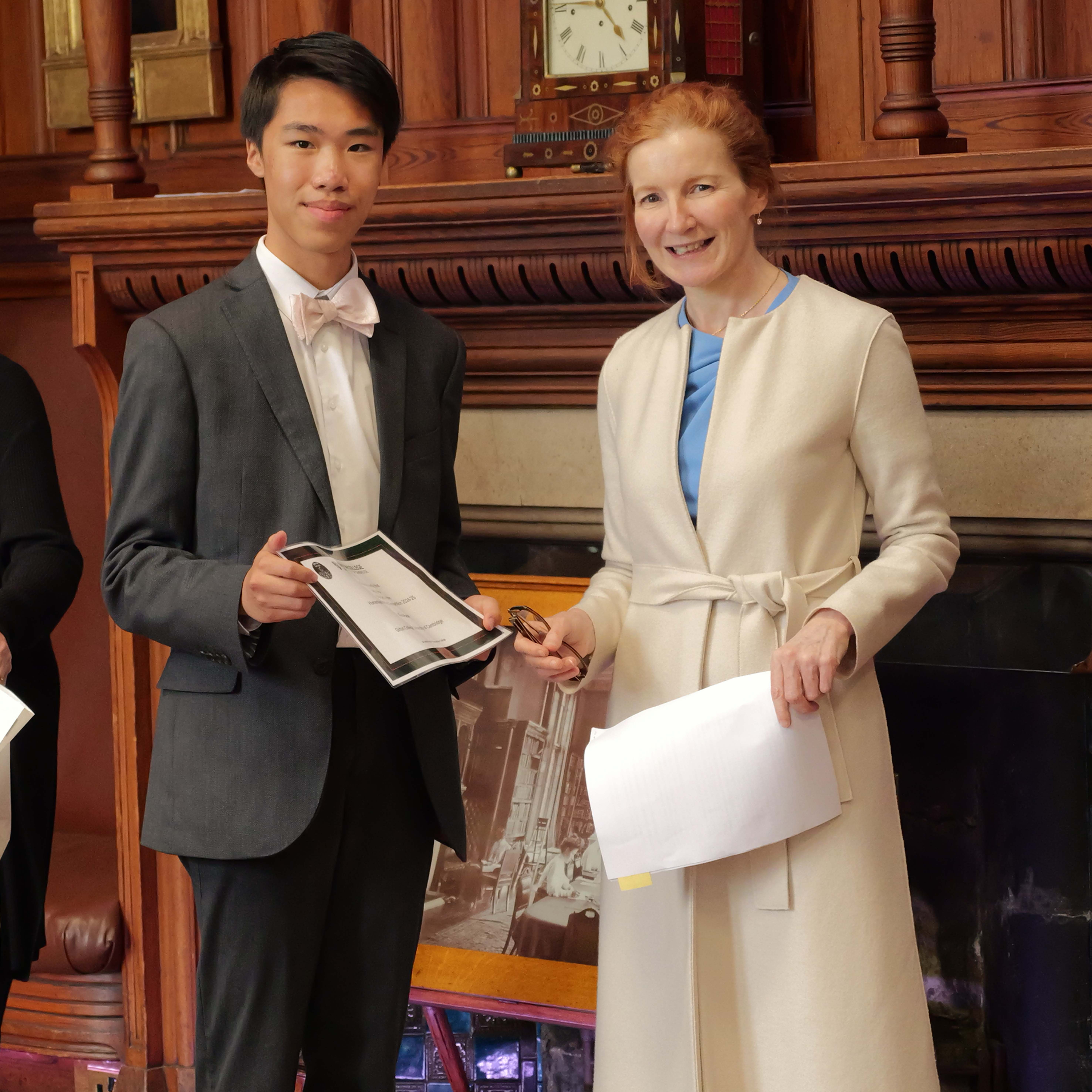 Leroy Ho with Dr Elisabeth Kendall