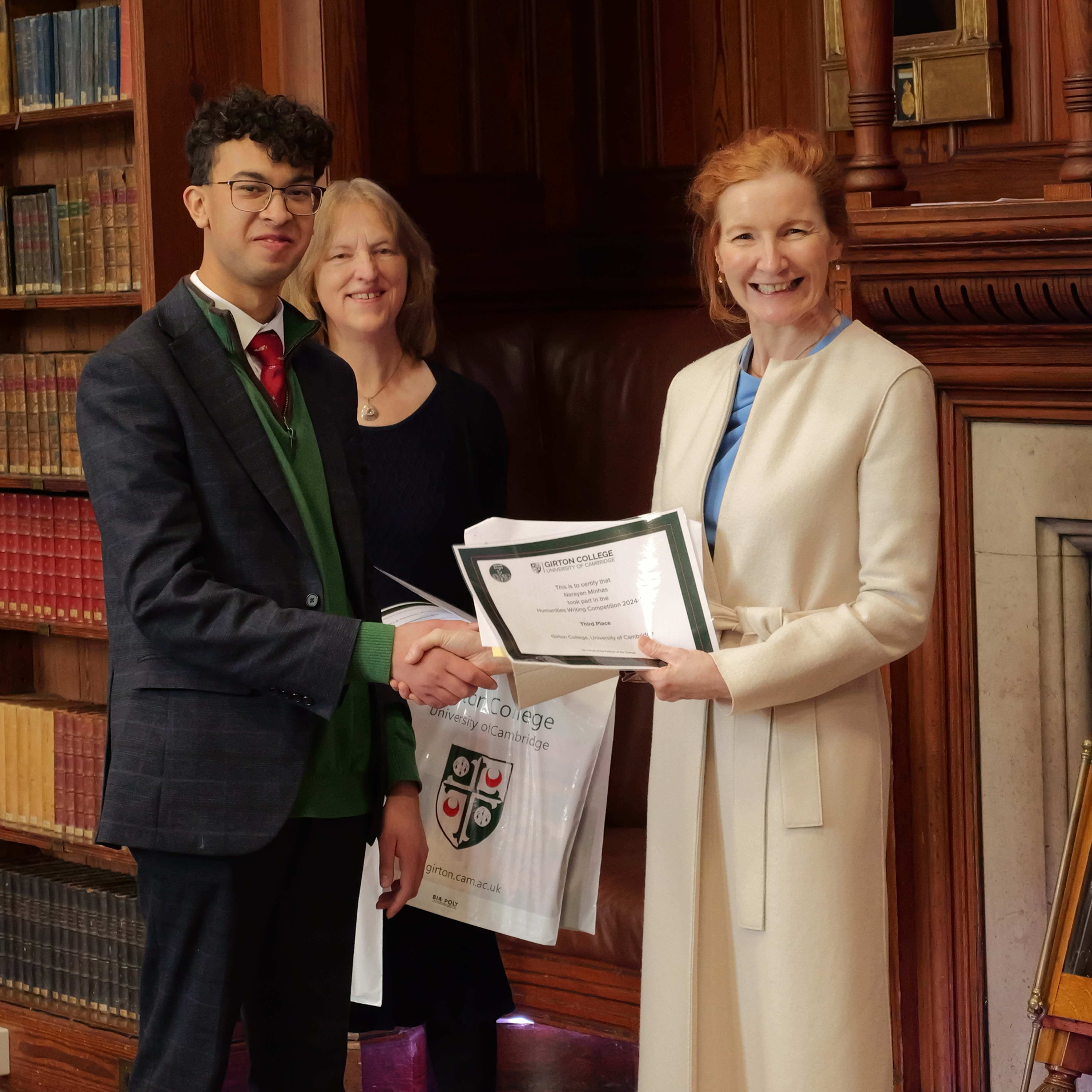 Narayan Minhas with Dr Elisabeth Kendall