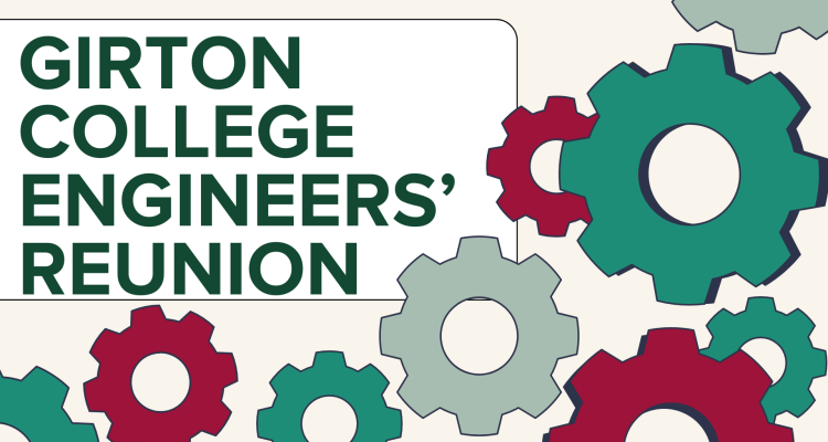 Graphic of Cogs reading Girton College Engineers' Reunion