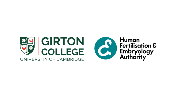 Girton College logo and HFEA logo