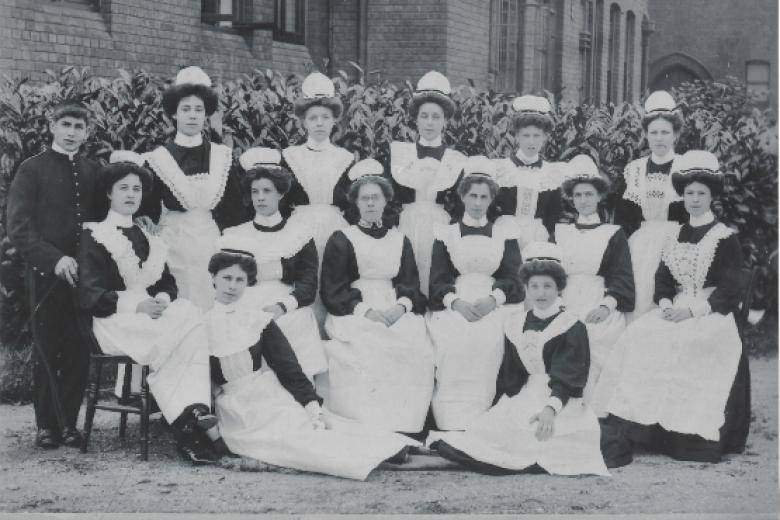 domestic staff circa 1907-1908