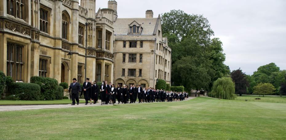 Students processing to Senate House