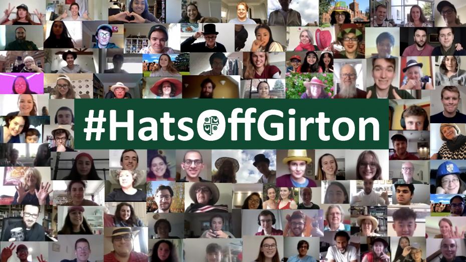 #hatsofftogirton photo collage