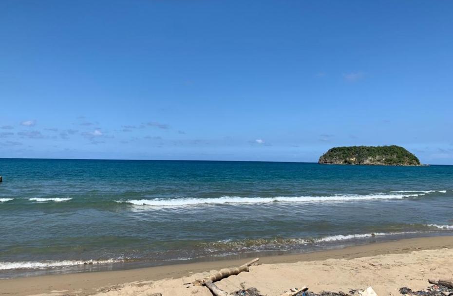 Cabarita Island from Toni's grandmother's house in Port Maria, Jamaica 